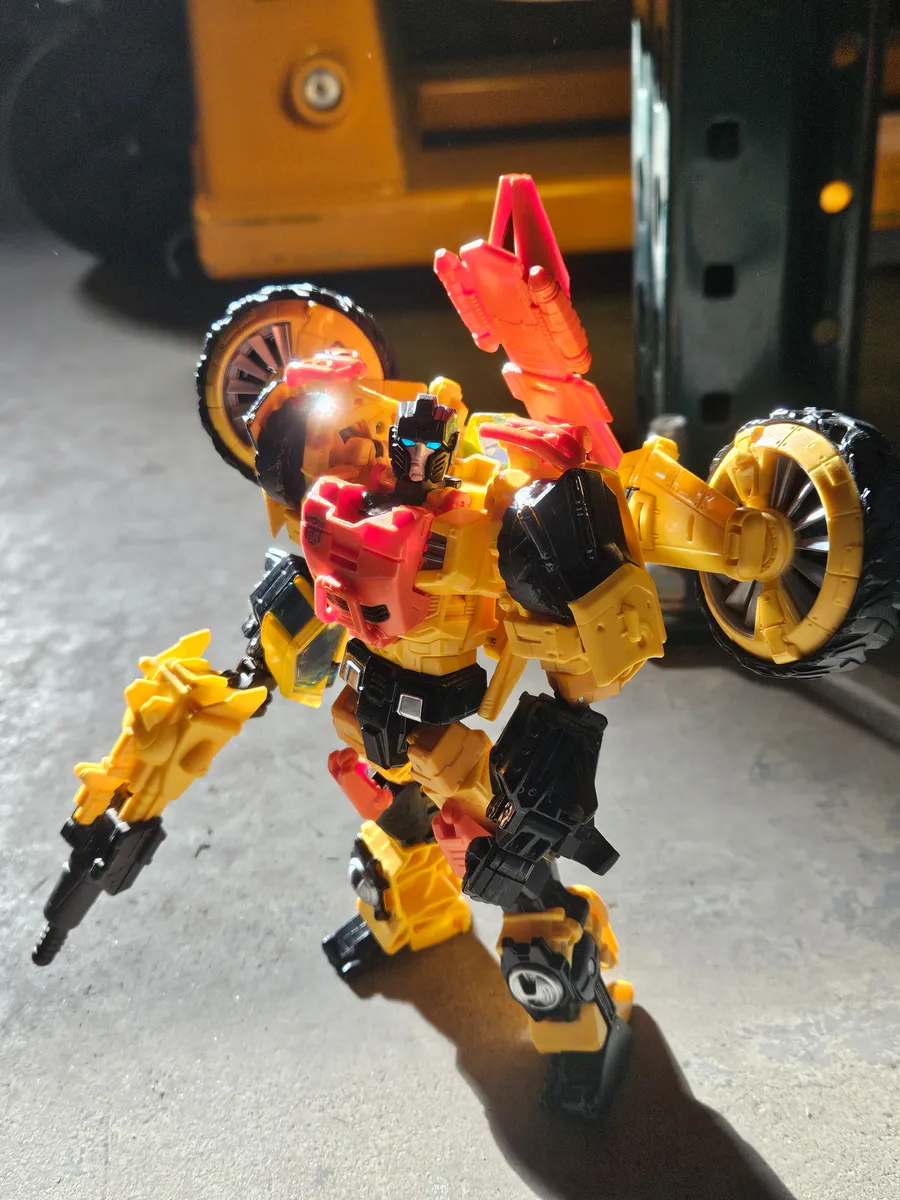 Looking up at the viewer